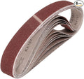 HARFINGTON 2 x 42 Inch Sanding Belts, 6 Pcs 40 Grits Aluminum Oxide Abrasive Belt Sander File Belt for Woodworking, Metal Polishing, Knife Sharpener