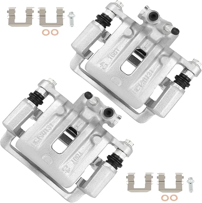 cciyu Rear Left & Right Brake Calipers Assembly w/Bracket 18B5040 18B5041 For Chevy For Captiva Sport/For Equinox,For GMC For Terrain,For Pontiac For Torrent,For Saturn For Vue