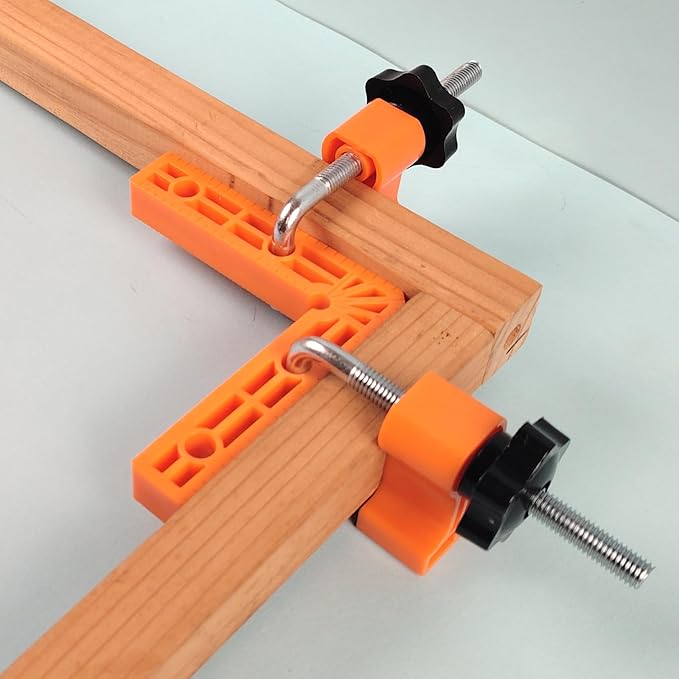 90 Degree Clamp,Positioning Squares, 3" 4" 2.3" Right Angle Clamp with 12 Clamping Squares,Corner Clamps Woodworking Tool for Pictures Frames, Cabinets, Boxes