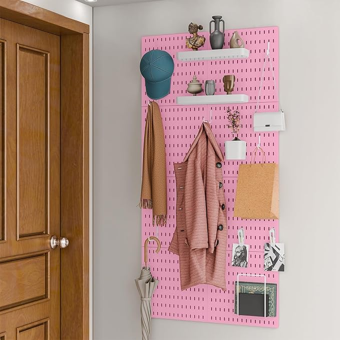 22"x44" Plastic Pegboard Panels Durable Modular Organizer Boards for Wall Storage, Garage, Workshop & Craft Room – Lightweight & Easy to Install