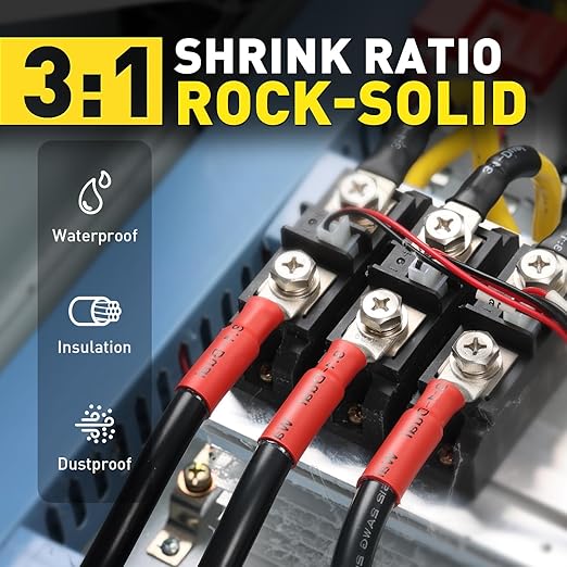 haisstronica 560 PCS All in One Set with Solder Seal Wire Connectors,3:1 Heat Shrink Tubing and Heat Gun,Solder Sticks Wire Terminals Electrical Connectors for Automotive, Marine, Trailer Wiring