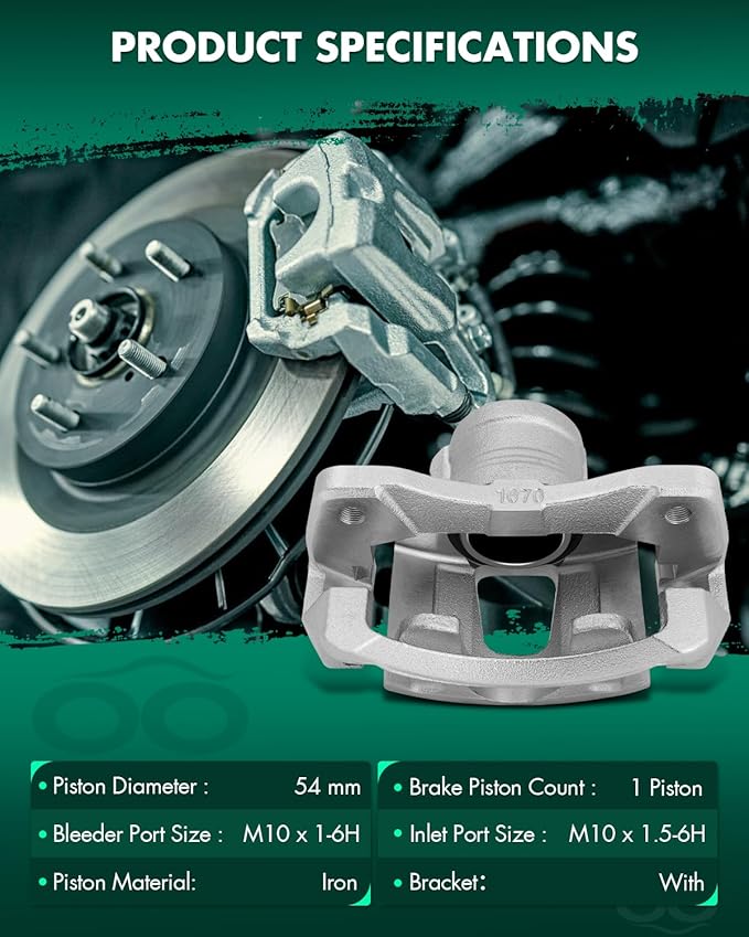 SCITOO Front Right Brake Caliper With Bracket 19B2811 Compatible For Chevrolet 2004-2011 2013-2016 For Daewoo 1999-2002 For Pontiac 2005-2010 For Suzuki 2004-2010