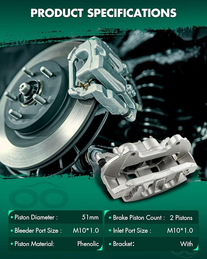SCITOO Front Right Brake Caliper With Bracket 18B5403A Compatible For Dodge For Journey 2012-2020