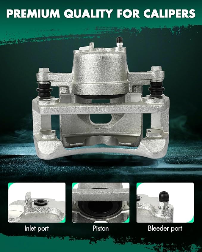 SCITOO 18B4845 18B4844 Front Left & Right Disc Brake Calipers Assembly w/Bracket For Jeep For Liberty 2002-2007
