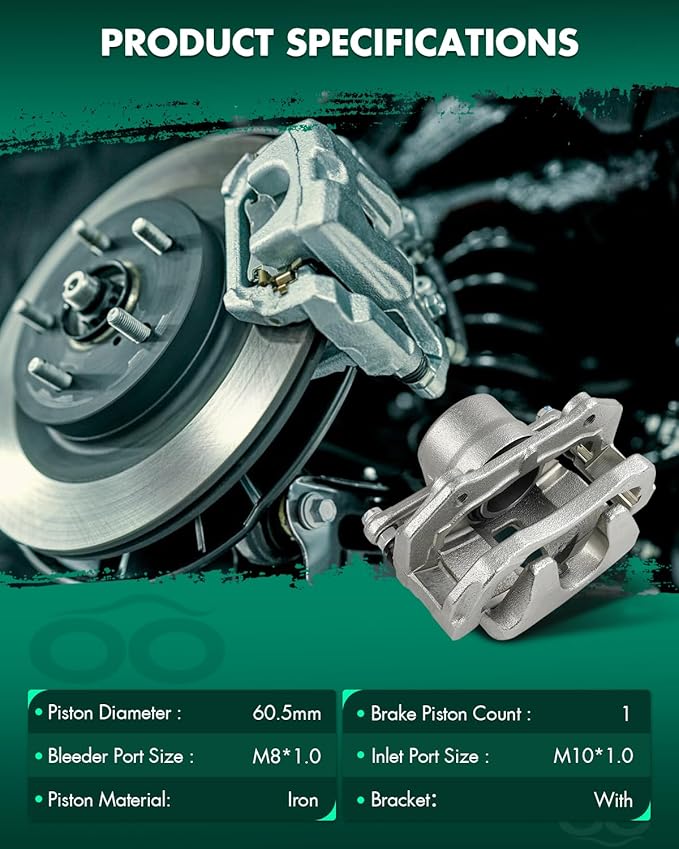 SCITOO Front Left Brake Caliper With Bracket 19B3215 Compatible For Suzuki For Grand Vitara 2006-2013