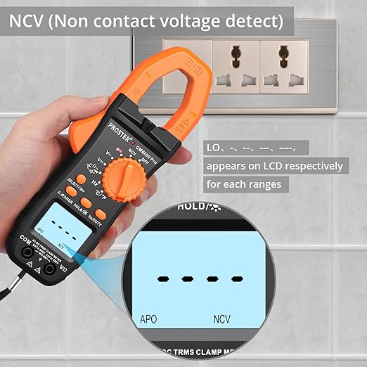Proster Electrical Tools Set Non Contact Voltage Tester Pen Clamp Meter 6000 Count Electric Circuit Testing Device