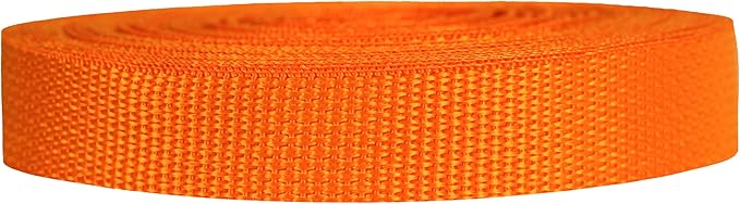 Lightweight Polypropylene Webbing - Poly Strapping for Outdoor DIY Gear Repair, Pet Collars, Crafts – 3/4 Inch by 10, 25, or 50 Yards, Over 20 Colors