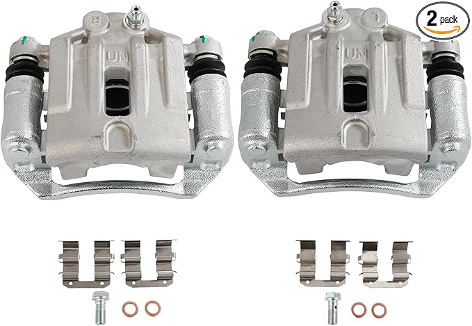 SCITOO 19-B3427 19-B3426 Rear Left & Right Disc Brake Calipers w/Bracket Fit For Kia For Rondo 2007-2008, Single Piston