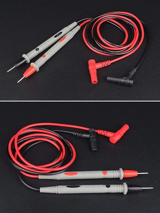 Banana Plug Multimeter Test Leads, 1000V 20A Digital Multi Meter Clamp Tester Probes (2 pcs)