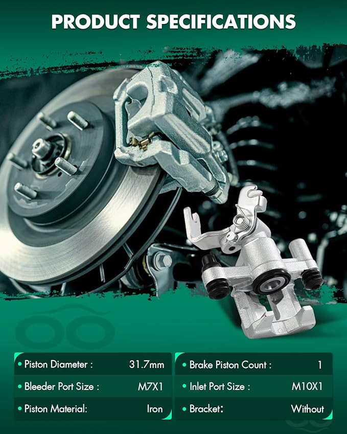 SCITOO 19-1377 Rear Right Disc Brake Caliper Assembly Without Bracket For Mazda For Miata 1990-1997 1999-2005
