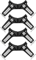 4pcs Corner Clamp For Woodworking 90 Degree Right Angle Clamps Aluminum Alloy Metal For Welding, Photo Framing, Drawers, Cabinets, Shelf Fish-Tanks, Glass Holder Square Diy Hand Tool