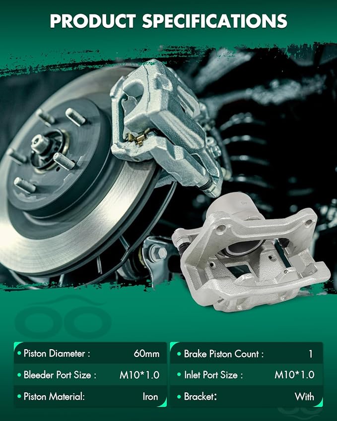 SCITOO Front Right Brake Caliper With Bracket 19B6460S Compatible For Hyundai For Sonata 2012-2015 For Kia For Optima 2011-2016