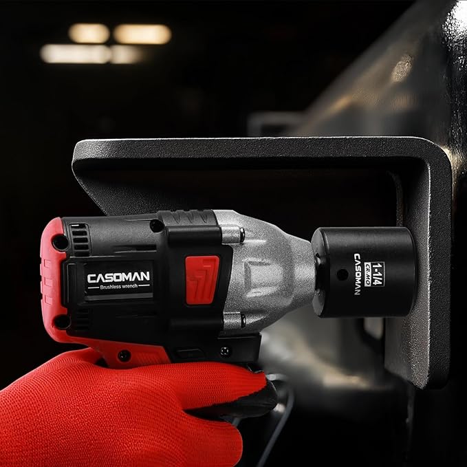 CASOMAN 1/2" Drive x 1-1/4" Impact Socket, 6-Point, SAE, CR-MO