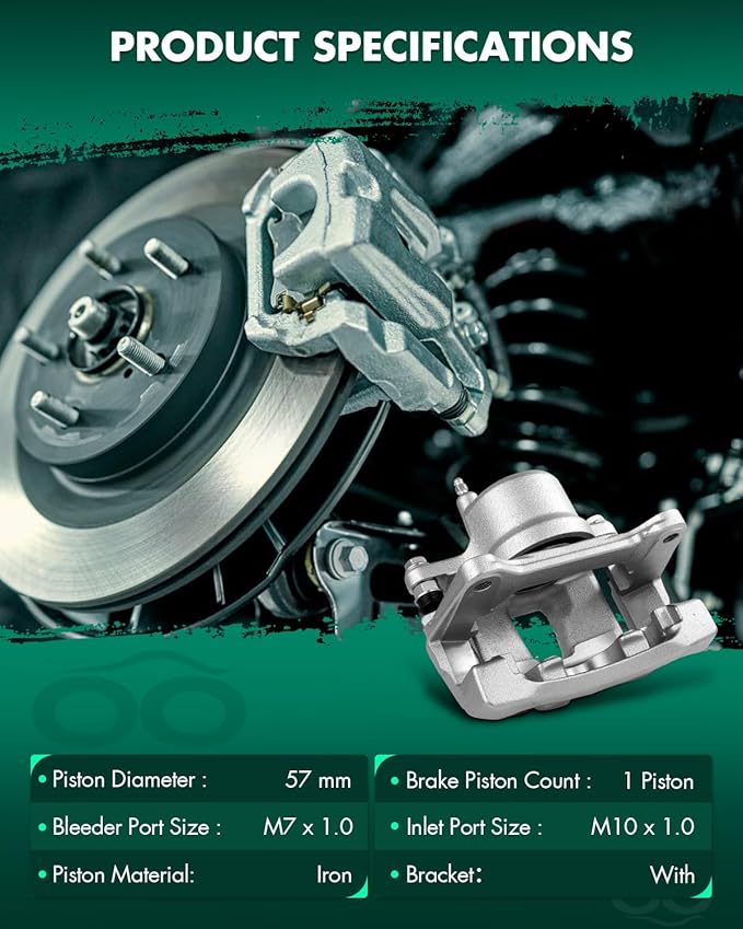 SCITOO 19B2580A 19B2581A Front Left & Right Disc Brake Calipers Assembly w/Bracket For Scion For tC 2005-2010,For Toyota For Celica 2003-2005