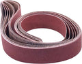 2 inch x 72 inch Sanding Belts, 40 60 80 120 180 240 400 Assorted Grits Aluminum Oxide Sandpaper for Belt Sander, 7 Pack