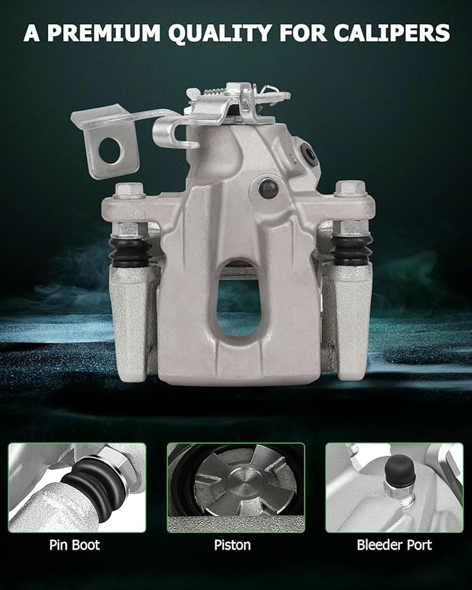 SCITOO Rear Right Brake Caliper With Bracket 19B6286 Compatible For Toyota Prius 2010-2015 For Toyota Prius Plug-In 2012-2015