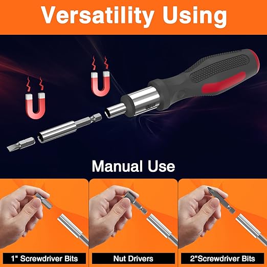 ENERTWIST Drill Bit Set, Drill Bits for Metal, Wood, Masonry-109Pcs Titanium, High Speed Steel Drill Bit Screwdriver Bit Set with Ratchet Screwdriver in Storage Case