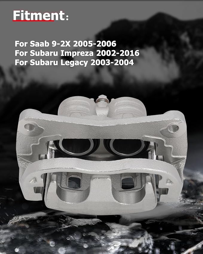 cciyu Front Right Brake Caliper Assembly w/Bracket 19B2682 For Saab For 9-2X 2005-2006,For Subaru For Impreza 2002-2016,For Subaru For Legacy 2003-2004
