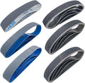 24 PCS 1x18 Silicon Carbide Sharpening Belts,4 Pcs Each of 80,240, 400,600,800,1000 Grits,Knife Sharpener Sanding Belt Kits Fits Ken Onion Blade Grinder Attachment