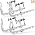 4-Pack 12-Inch Heavy-Duty F-Clamps for Welding, Woodworking & Metalworking – 1320 lbs Load Capacity, 4-3/4 Inch Throat Depth, All-Steel Construction