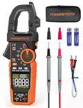 Digital Inrush Clamp Meter, CM06 Clamp Multimeter, T-RMS 6000 Counts 600A Amp Voltage Tester with VFD, LOZ, Measures NCV, AC/DC Voltage Current, Continuity Capacitance Frequency Resistance