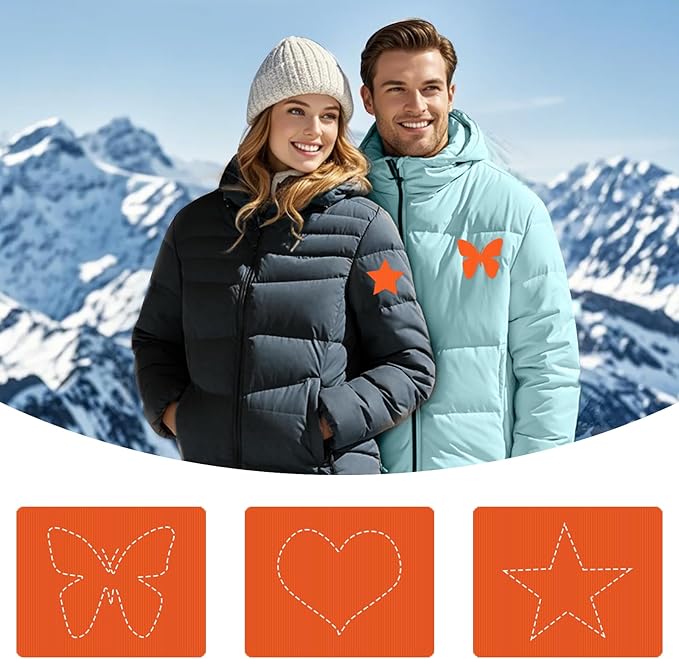 45PCS Nylon Repair Patch Self-Adhesive Pre-Cut Fabric Patch Down Jacket Repair Patches for Puffer Jackets Tenacious Tape Polyester Waterproof Lightweight Tent Repair Patch for Clothes Bag(Orange)
