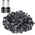 XHF 200 PCS AWG 8/10mm² Wire Ferrules Insulated Copper Crimp Connectors, Crimp Pin Cord End Terminals Black