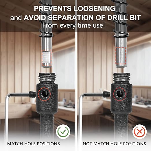 2-1/4 Inch Hole Saw with 9.1mm Triangle Shank Arbor, JTemgle Bi-Metal Hole Saw Heavy Duty Hole Cutting Tool for Cornhole Boards, Recessed Lights, Wood, Plastic, Drywall & Soft Metal