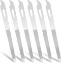 6-Piece Stainless Steel Nail File Set with Cleaner Tip - Double Sided, Durable, Professional Diamond Buffer for Natural Nails