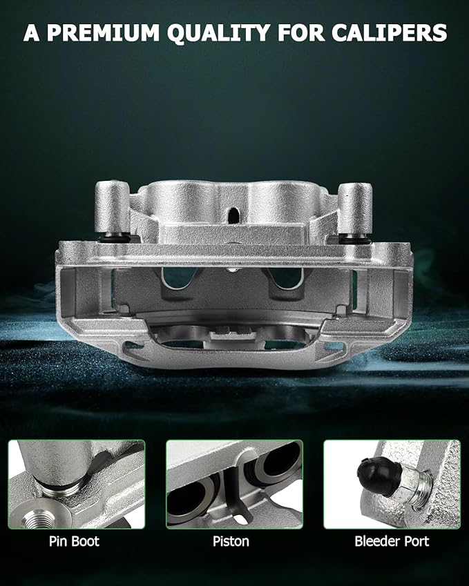 SCITOO 18B5302 Front Right Disc Brake Caliper w/Bracket For Chevy For Silverado 2500 HD/For Silverado 3500 HD/For Suburban/For Suburban 3500 HD,For GMC For Sierra 2500 HD/For Sierra 3500 HD