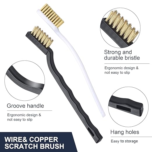 Complete 26-Piece 3D Printer Nozzle Wrench Maintenance Kit: Includes 20 Cleaning Pins with Storage Box, 2 Tweezers, 2 Copper Wire Brushes, 2 L-Shaped Wrench Tools for Optimal 3D Printing Performance