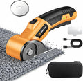 Cordless Electric Scissors, Cardboard Cutter, Box Cutter Scissor with Safety Lock & LED Light, Rechargeable Electric Scissors for Cardboard, Fabric, Carpet, Stocking Stuffers for Men Women