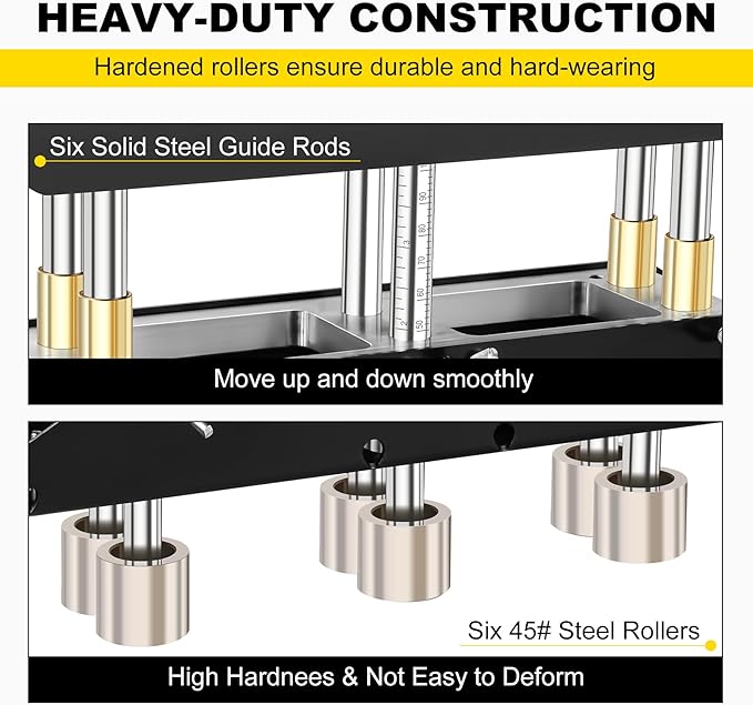 Three Station Edge Roller Bender 0-90° Bending Angle，Sheet Metal Bender Edge Roller 3 Station Design Edge Roller，Suitable for Sizes 29 to 22 Steel, Making 5/8 "to 4" (16 to 102 mm) Elbows
