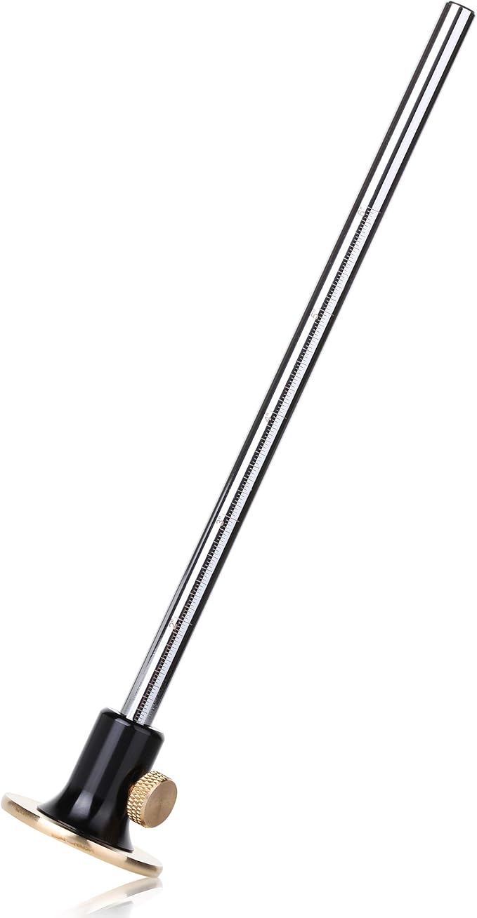 Mr. Pen Wheel Marking Gauge, 2 Extra Blades, Laser Engraved Graduations, Solid Brass Face, Adjustable
