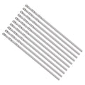 Drill Bit, 0.7mm Cutting Diameter, 4241 HSS 118° Cutting Angle Uncoated Bright Versatile Jobber Bits - (Applications: for Drilling Plastic Wood Soft Metal), 10-Pieces