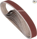 10 Pcs Sanding Belts 1-1/2 x 30 Inch 240 Grit Aluminum Oxide Abrasive Sandpaper for Belt Sander Metal Grinding Wood Working Weld Rust Removal