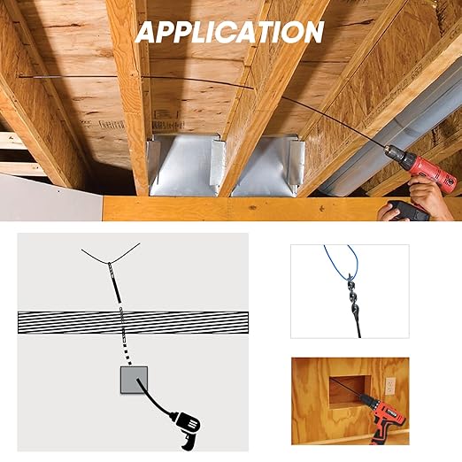 HANSHAN Flexible Installer Drill Bit 54 x 3/4×1/4-Inch Fish Bit for Pulling Wire Through Tight Spaces with Minimal Damage -1 Pack