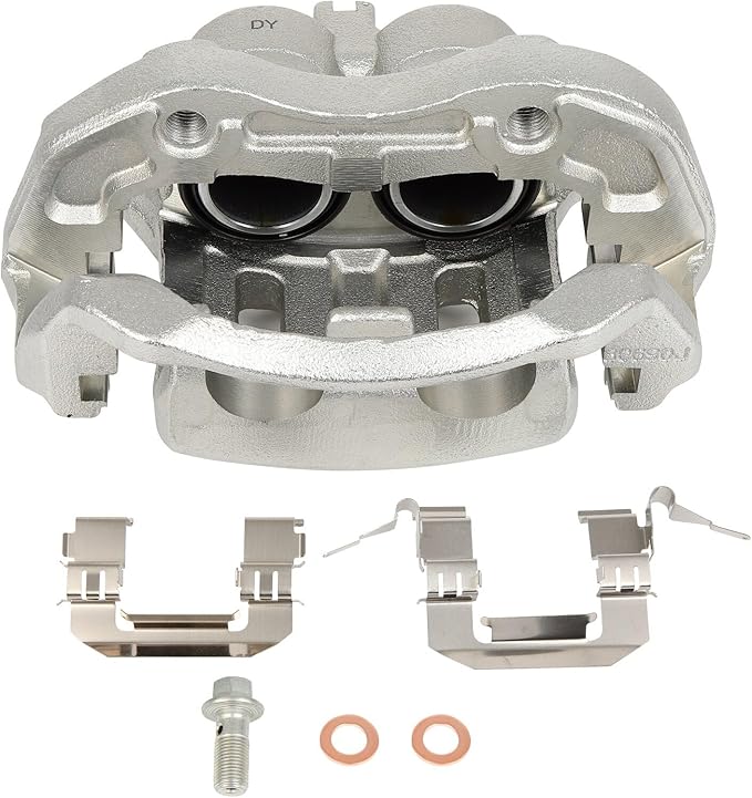 cciyu Front Left Brake Caliper Assembly w/Bracket 19B2870 2003 2004 For Infiniti For M45,2002 2003 2004 2005 2006 For Infiniti For Q45