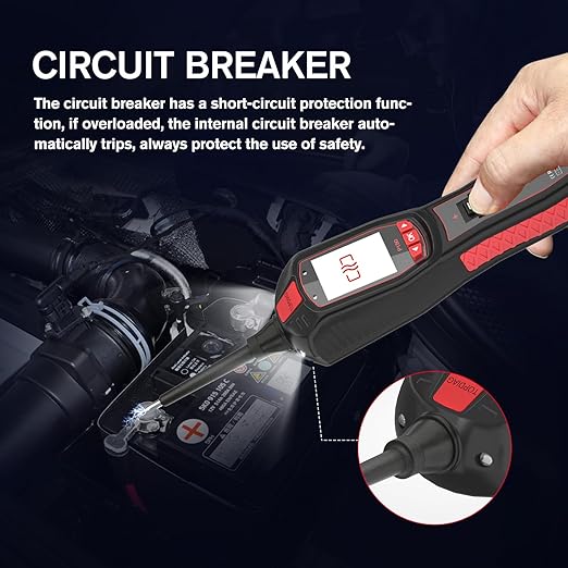 Electrical Tester for 6V-30V Cars, Short Circuit Breaker Finder Tool, Automotive Circuit Tester, Voltage Tester, P150