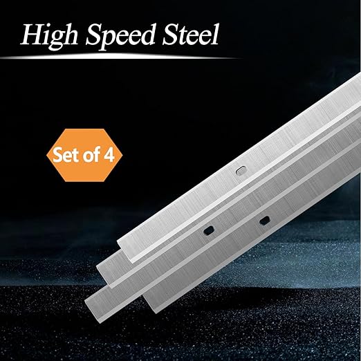 12-1/2 Inch HSS Planer Blades for Delta 22-560 22-562 22-565 TP305 TP400LS, Grizzly G0663, Wen 6550, POWERTEC PL1252, Porter Cable PC305TP, CMEW320, Craftsman 21758 Planers, 4 Pieces