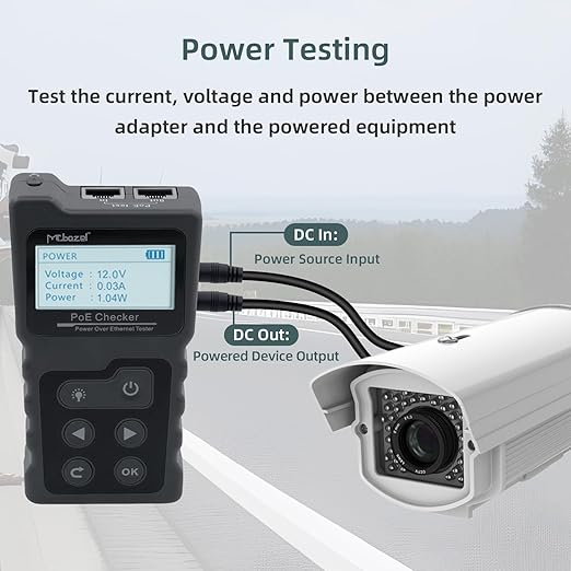 Mcbazel Network Cable Tester, Ethernet Cable POE Tester for CAT5e/CAT6/CAT6a,for Tracker Underground Line Finder for Home Repair