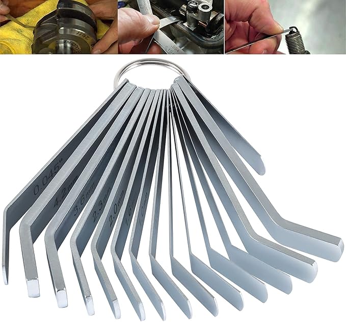 Feeler Gauge Jake Brake Tool Set 88880053 88880052 85111377 Suitable for Volve Mack MP7 MP8 MP10 D12 D13 D16 Engines, Intake and Exhaust Valve Adjustment Kit (14 PCs)