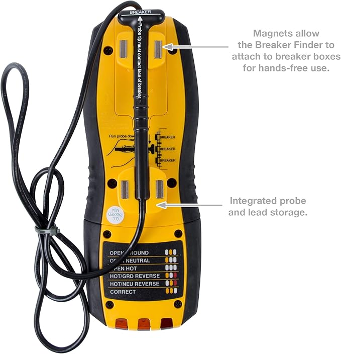 Sperry Instruments CS61200P Electrical, 120V AC, 60Hz, Includes: CS61200AS Light and Switch, 2 Pc Circuit Breaker Finder and Accessory Kit, As Shown in The Image