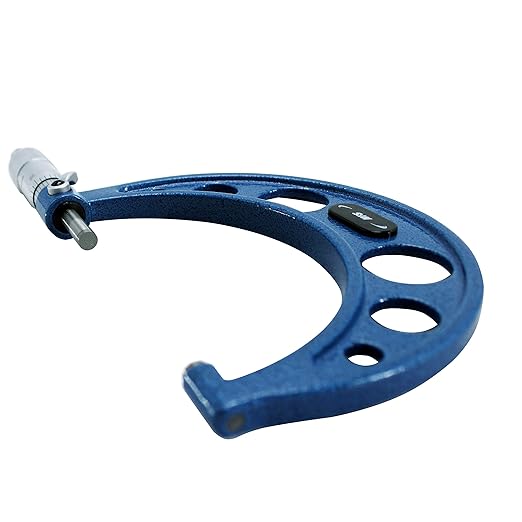 HFS(R) 5-6" Outside Micrometer with 0.0001" Accuracy, Carbide Anvil and Laser-Etched Scale