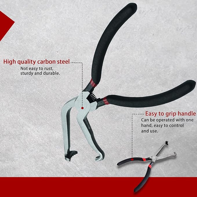 Upgraded 2 Pcs Electrical Disconnect Pliers,37980 60 Degree Automotive Electrical Tools，37960 Electrical Connector Pliers for Cars,Easily Disconnect the Locking Push Tab Electrical Connector