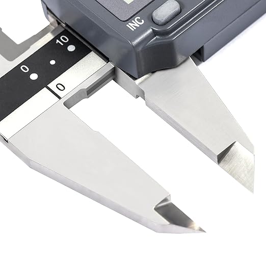 PEC Tools Digital Caliper, 12 Inch/300mm Industrial-Grade Stainless Steel Caliper, IP67 Waterproof & Oil-Resistant, Auto Power-Off, Inch/MM/Fraction Modes