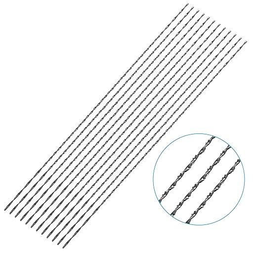 Scroll Saw Blade, 12 Pcs Spiral Scroll Saw Blades for Wood Metal Plastic Cutting Sawing Carve (#7)