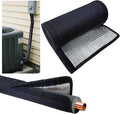 HVAC Pipe Insulation Wrap Outdoor, 3 Layers AC Line Insulation Set Cover Outside Protector, 6 Feet Flexible Copper Duct Insulation Sleeve for Air Conditioning Mini Splits
