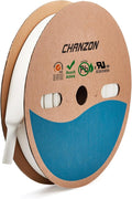 Chanzon 2:1 Ratio - 80Ft Roll - 1" (25mm) Heat Shrink Tubing 2:1(25M Total Length) White Polyolefin Sleeving Wrap Shrinking 2 to 1 1pcs