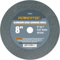 POWERTEC Bench Grinder Wheel 8 Inch 80 Grit, Aluminum Oxide Grinding Wheel for Bench Pedestal Grinder, 1" Thick 5/8" Arbor, Sharpening & Shaping Drill Bits, Blade, and Chisel 1PK (15521)